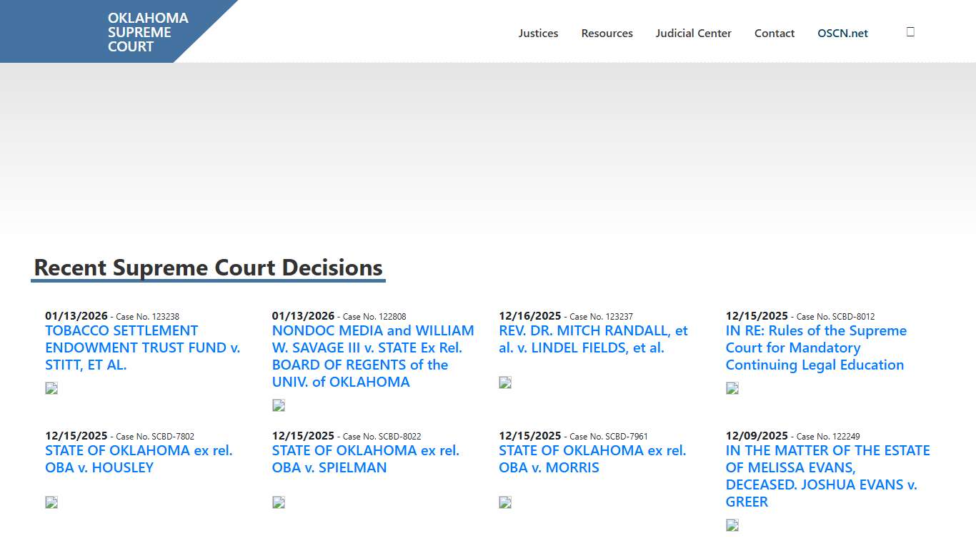 Oklahoma Supreme Court